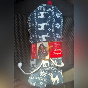 Blue Holiday Jumpsuit